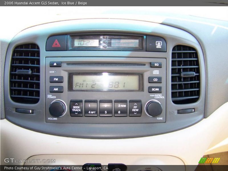 Ice Blue / Beige 2006 Hyundai Accent GLS Sedan