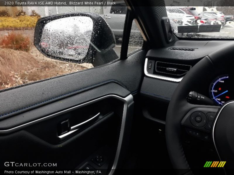 Blizzard White Pearl / Black 2020 Toyota RAV4 XSE AWD Hybrid