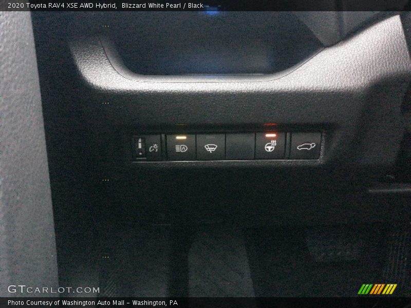 Blizzard White Pearl / Black 2020 Toyota RAV4 XSE AWD Hybrid