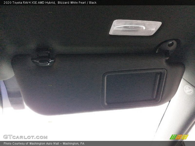 Blizzard White Pearl / Black 2020 Toyota RAV4 XSE AWD Hybrid