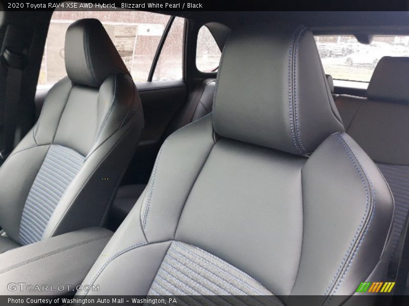 Blizzard White Pearl / Black 2020 Toyota RAV4 XSE AWD Hybrid