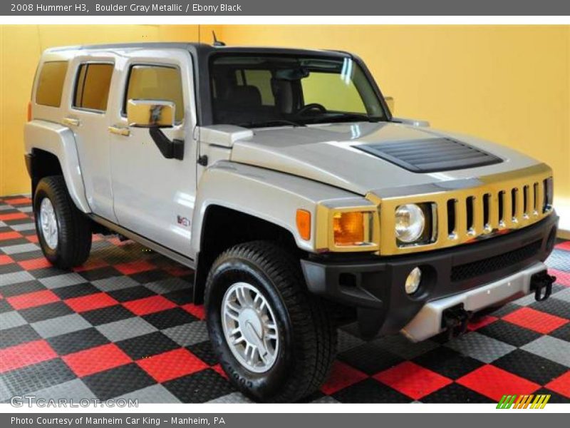 Boulder Gray Metallic / Ebony Black 2008 Hummer H3
