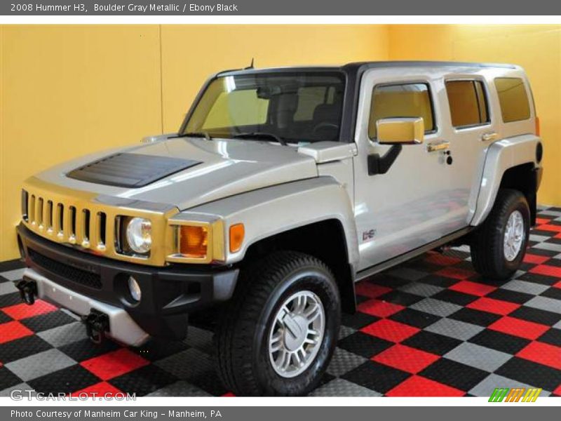 Boulder Gray Metallic / Ebony Black 2008 Hummer H3