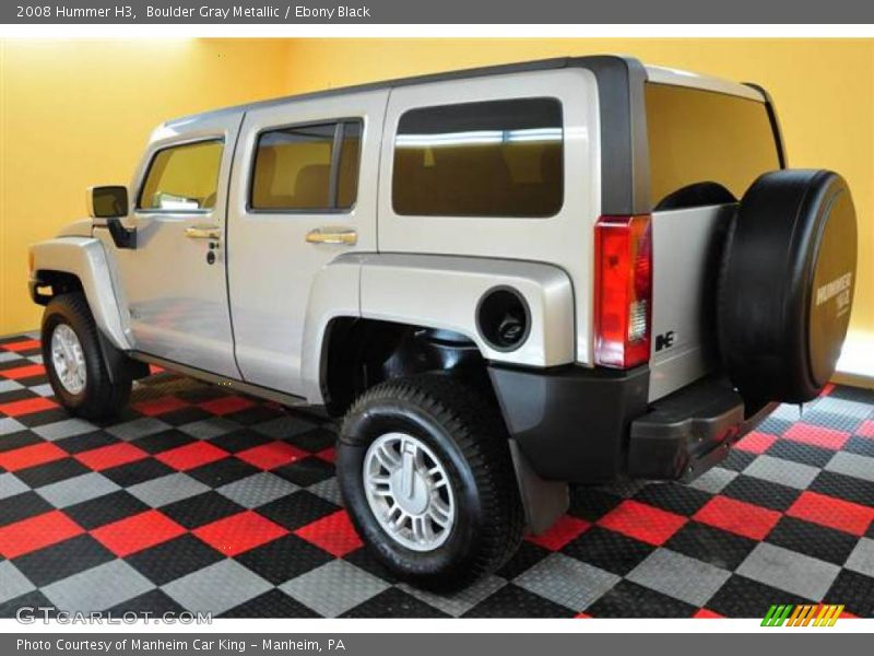 Boulder Gray Metallic / Ebony Black 2008 Hummer H3