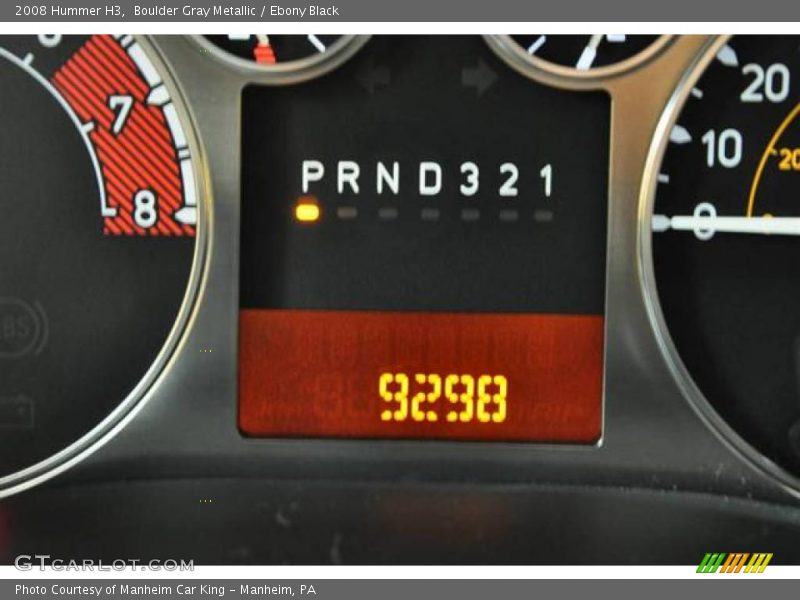 Boulder Gray Metallic / Ebony Black 2008 Hummer H3