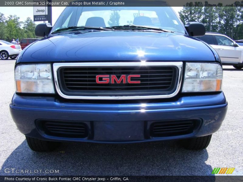 Indigo Blue Metallic / Graphite 2003 GMC Sonoma SLS Regular Cab