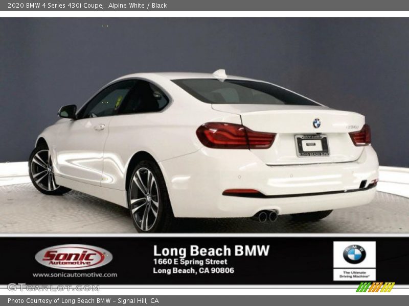 Alpine White / Black 2020 BMW 4 Series 430i Coupe