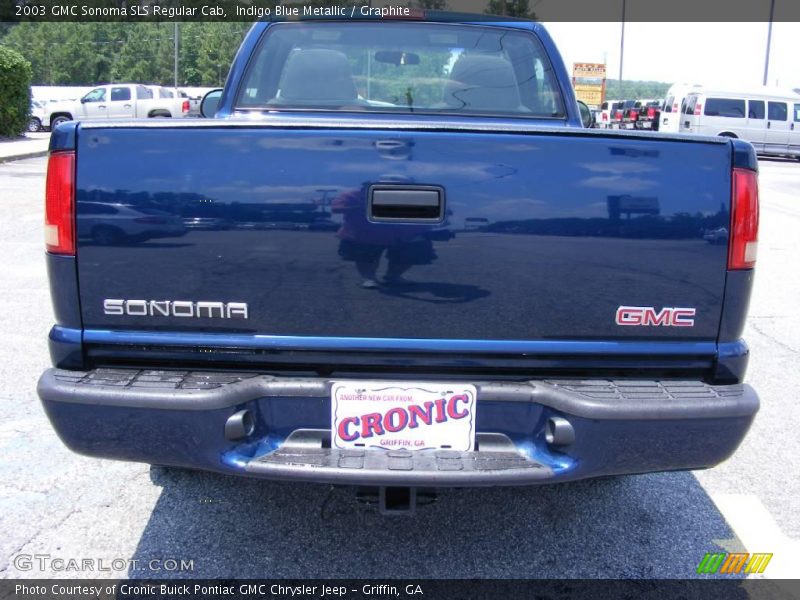 Indigo Blue Metallic / Graphite 2003 GMC Sonoma SLS Regular Cab