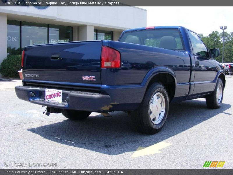 Indigo Blue Metallic / Graphite 2003 GMC Sonoma SLS Regular Cab