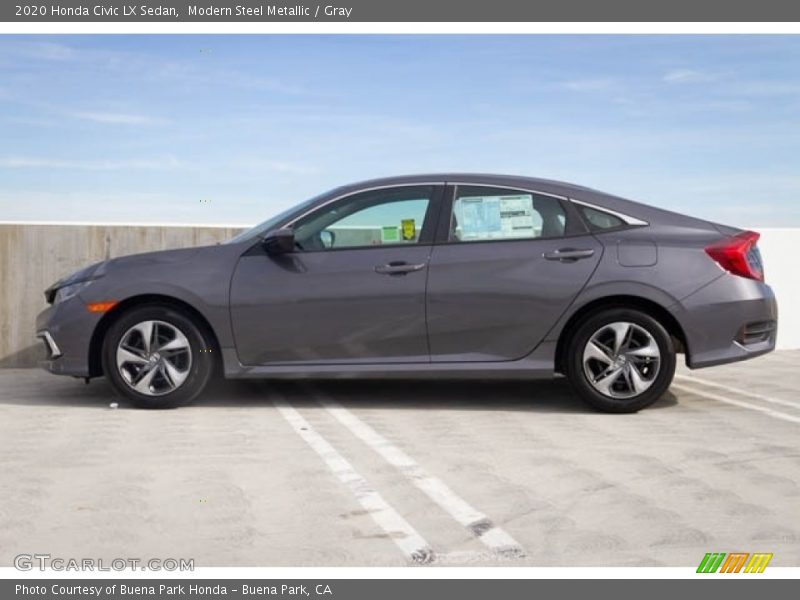 Modern Steel Metallic / Gray 2020 Honda Civic LX Sedan