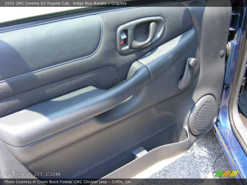 Indigo Blue Metallic / Graphite 2003 GMC Sonoma SLS Regular Cab