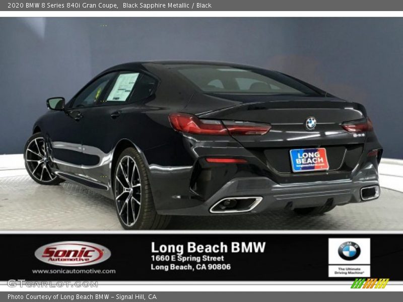 Black Sapphire Metallic / Black 2020 BMW 8 Series 840i Gran Coupe