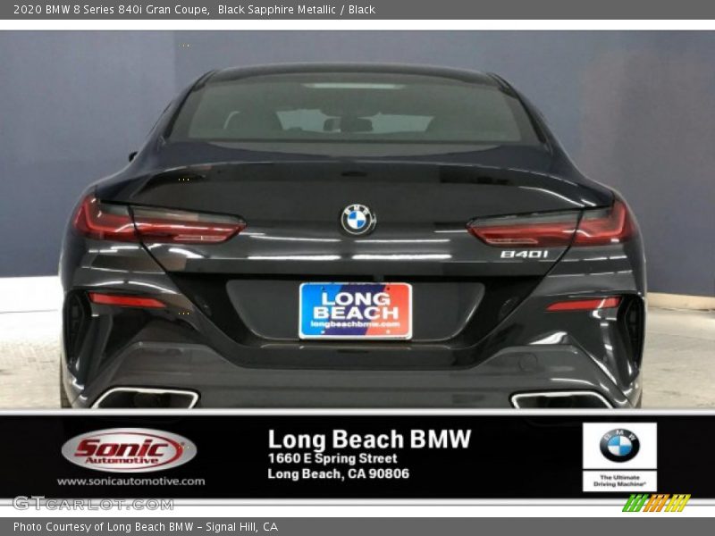 Black Sapphire Metallic / Black 2020 BMW 8 Series 840i Gran Coupe