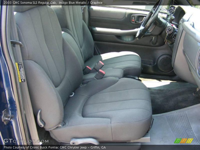 Indigo Blue Metallic / Graphite 2003 GMC Sonoma SLS Regular Cab