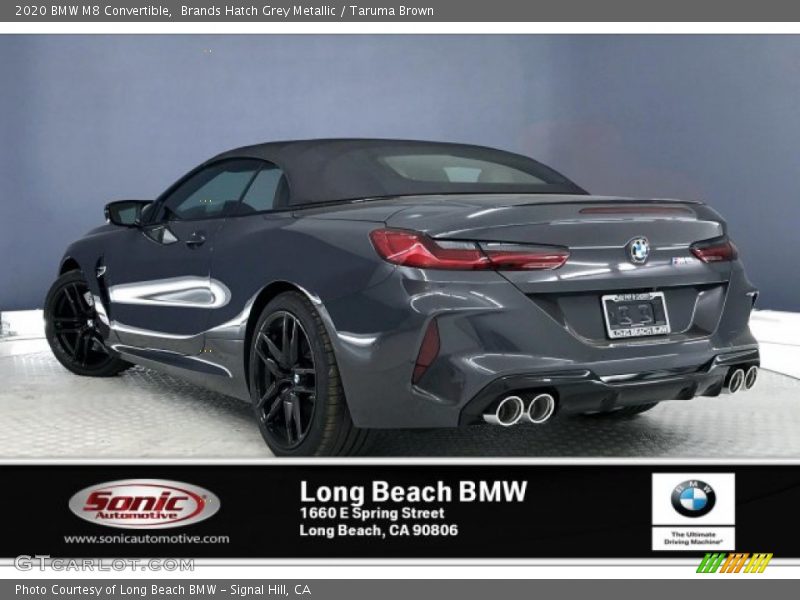 Brands Hatch Grey Metallic / Taruma Brown 2020 BMW M8 Convertible