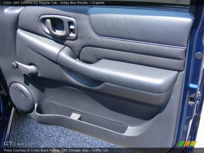 Indigo Blue Metallic / Graphite 2003 GMC Sonoma SLS Regular Cab