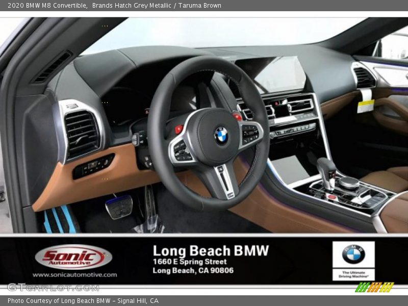 Brands Hatch Grey Metallic / Taruma Brown 2020 BMW M8 Convertible