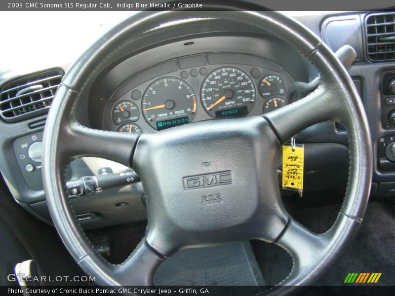 Indigo Blue Metallic / Graphite 2003 GMC Sonoma SLS Regular Cab