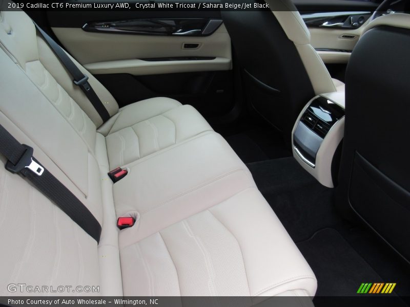 Crystal White Tricoat / Sahara Beige/Jet Black 2019 Cadillac CT6 Premium Luxury AWD