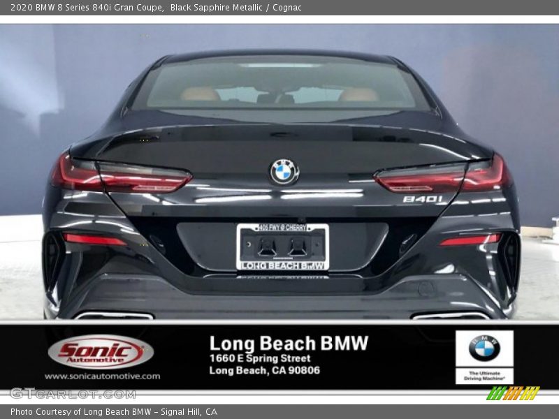 Black Sapphire Metallic / Cognac 2020 BMW 8 Series 840i Gran Coupe