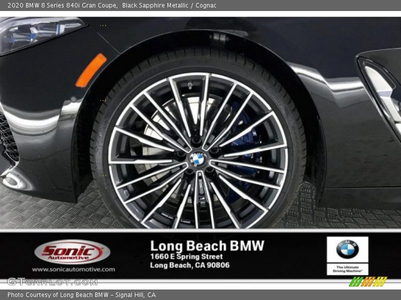 Black Sapphire Metallic / Cognac 2020 BMW 8 Series 840i Gran Coupe