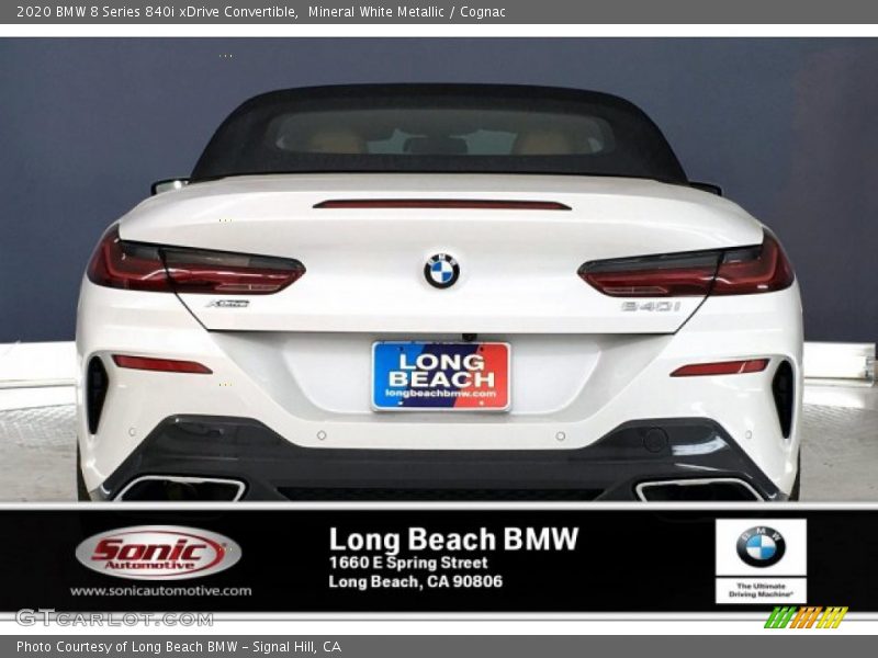 Mineral White Metallic / Cognac 2020 BMW 8 Series 840i xDrive Convertible