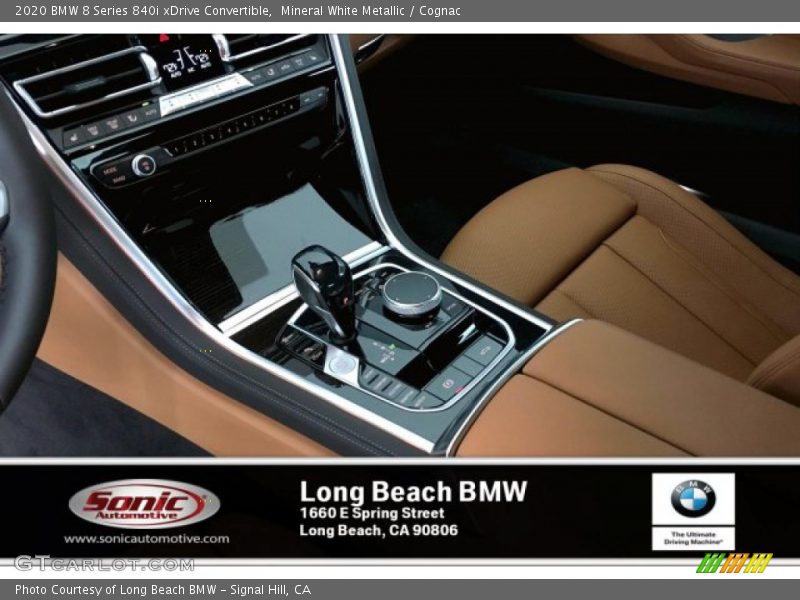 Mineral White Metallic / Cognac 2020 BMW 8 Series 840i xDrive Convertible