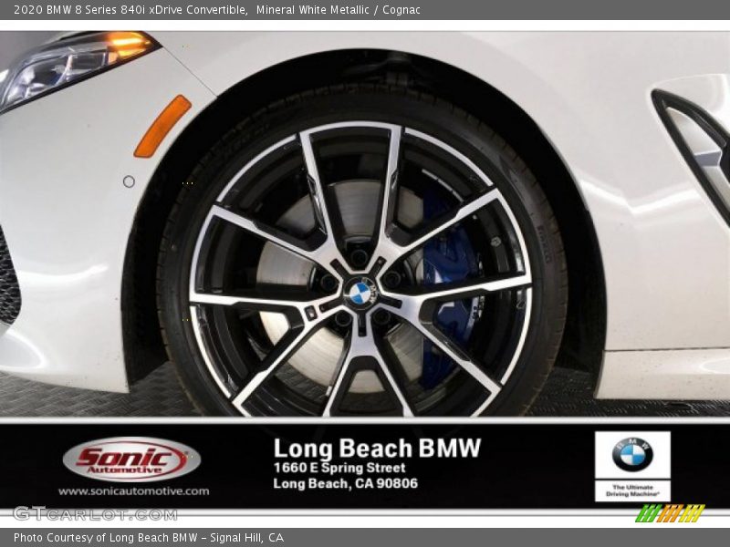 Mineral White Metallic / Cognac 2020 BMW 8 Series 840i xDrive Convertible