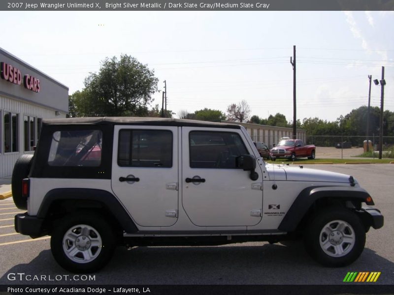 Bright Silver Metallic / Dark Slate Gray/Medium Slate Gray 2007 Jeep Wrangler Unlimited X