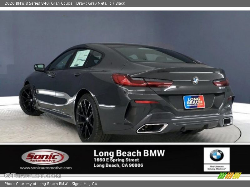 Dravit Grey Metallic / Black 2020 BMW 8 Series 840i Gran Coupe