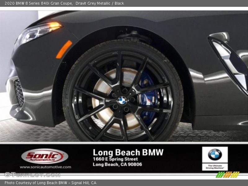 Dravit Grey Metallic / Black 2020 BMW 8 Series 840i Gran Coupe