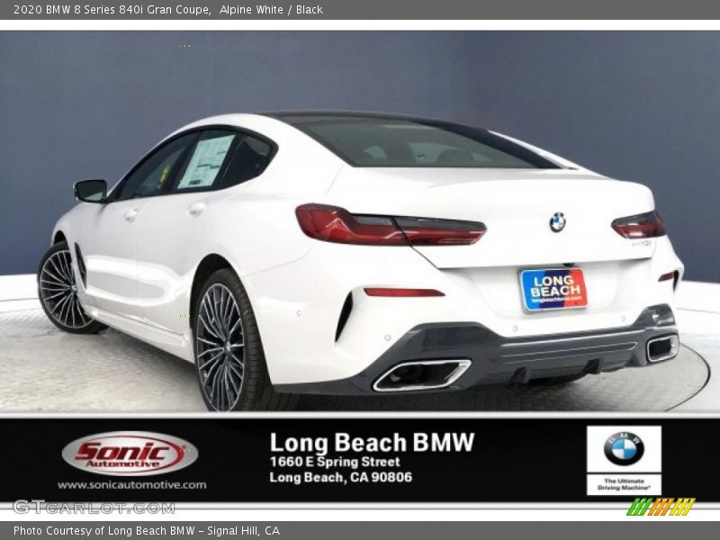 Alpine White / Black 2020 BMW 8 Series 840i Gran Coupe