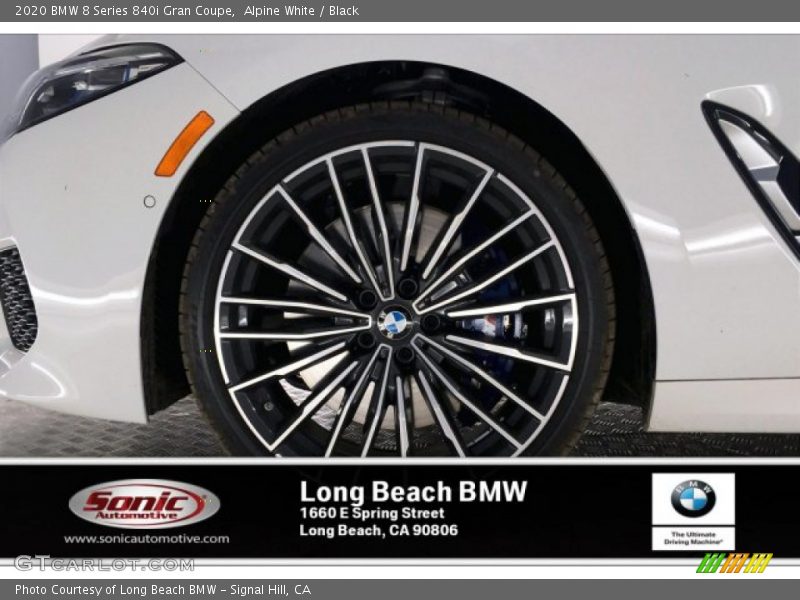 Alpine White / Black 2020 BMW 8 Series 840i Gran Coupe