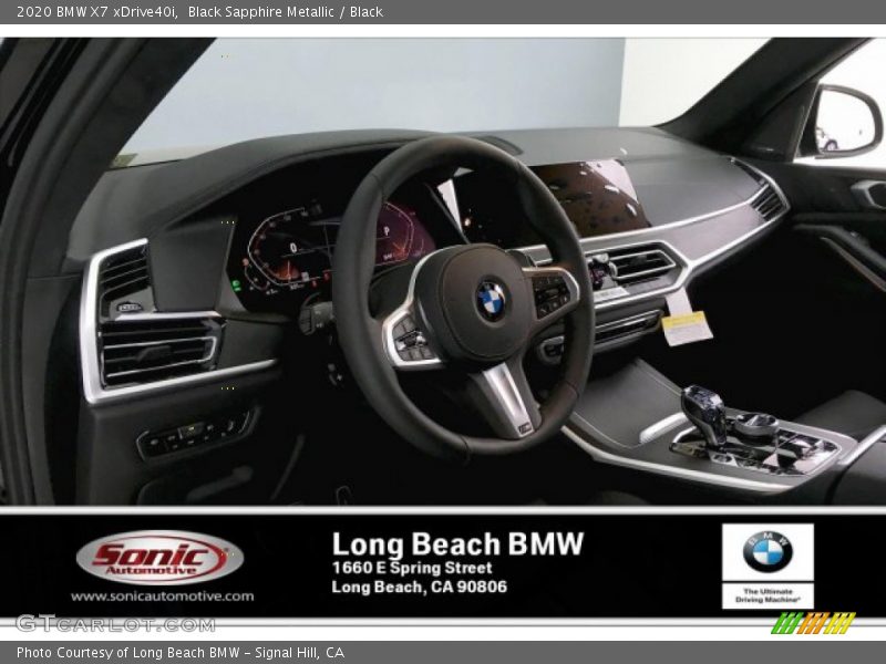 Black Sapphire Metallic / Black 2020 BMW X7 xDrive40i