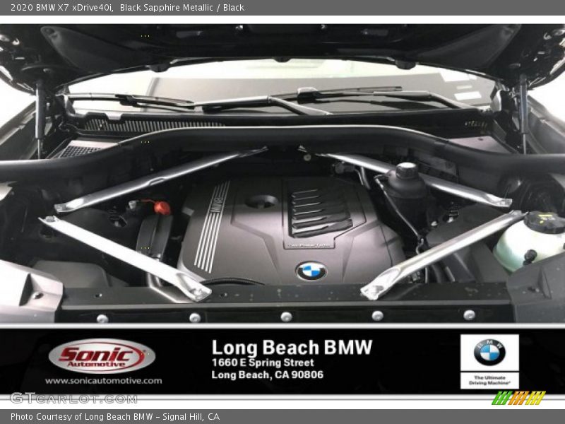 Black Sapphire Metallic / Black 2020 BMW X7 xDrive40i