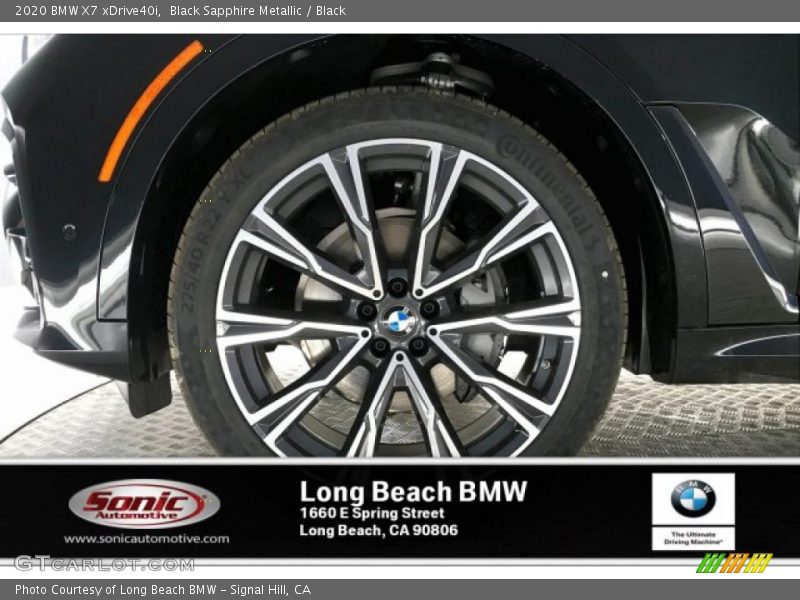 Black Sapphire Metallic / Black 2020 BMW X7 xDrive40i
