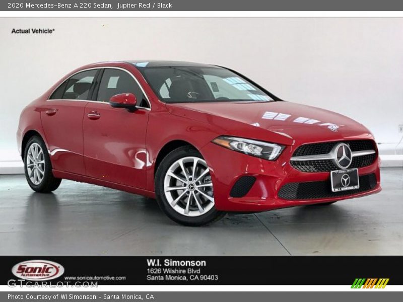 Jupiter Red / Black 2020 Mercedes-Benz A 220 Sedan