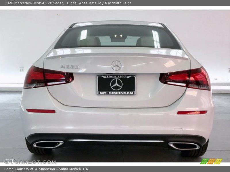 Digital White Metallic / Macchiato Beige 2020 Mercedes-Benz A 220 Sedan