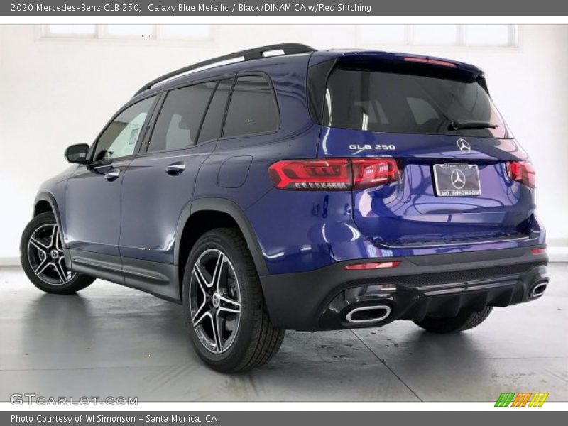 Galaxy Blue Metallic / Black/DINAMICA w/Red Stitching 2020 Mercedes-Benz GLB 250