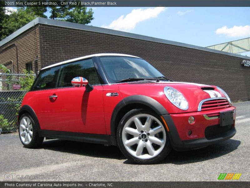 Chili Red / Black/Panther Black 2005 Mini Cooper S Hardtop