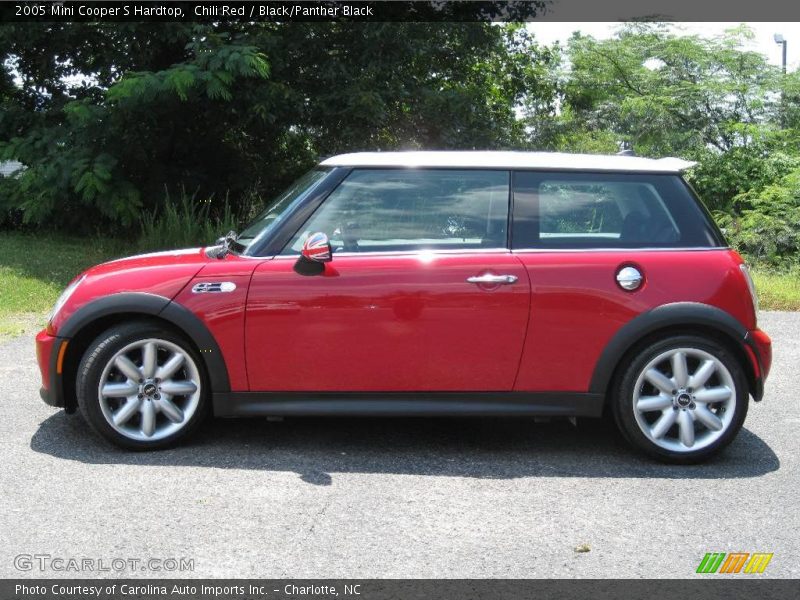 Chili Red / Black/Panther Black 2005 Mini Cooper S Hardtop