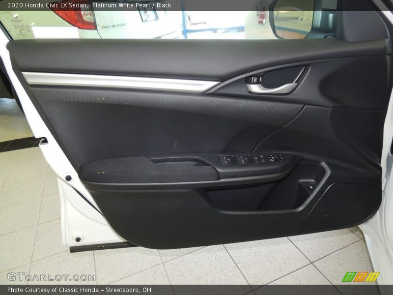 Platinum White Pearl / Black 2020 Honda Civic LX Sedan