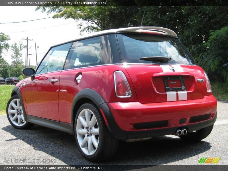 Chili Red / Black/Panther Black 2005 Mini Cooper S Hardtop