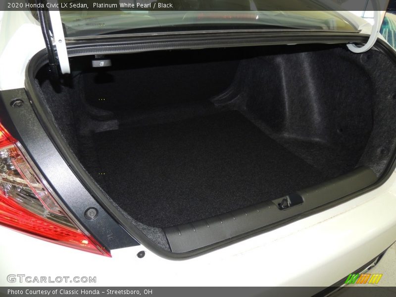 Platinum White Pearl / Black 2020 Honda Civic LX Sedan