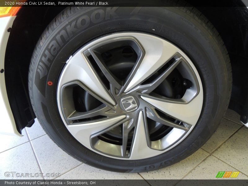 Platinum White Pearl / Black 2020 Honda Civic LX Sedan