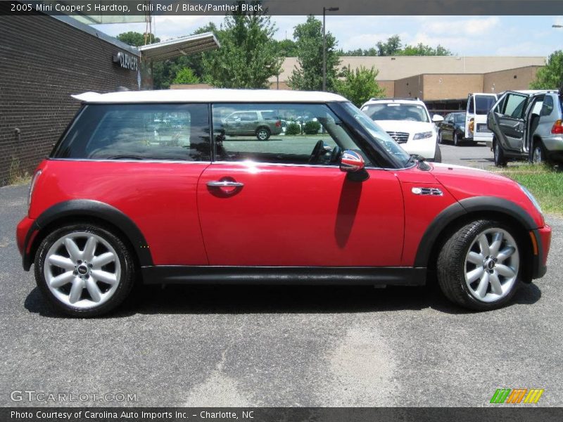 Chili Red / Black/Panther Black 2005 Mini Cooper S Hardtop