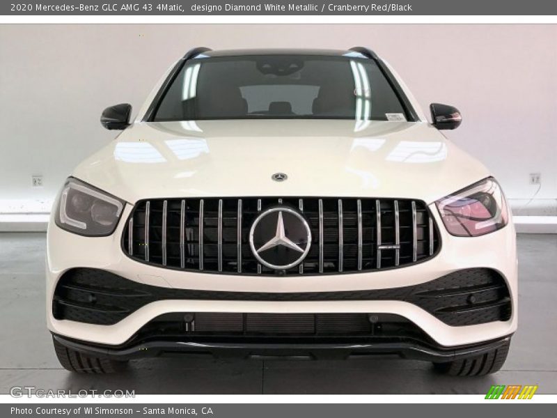 designo Diamond White Metallic / Cranberry Red/Black 2020 Mercedes-Benz GLC AMG 43 4Matic