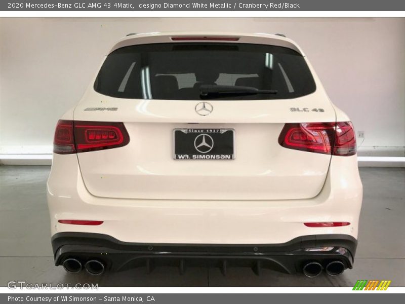 designo Diamond White Metallic / Cranberry Red/Black 2020 Mercedes-Benz GLC AMG 43 4Matic