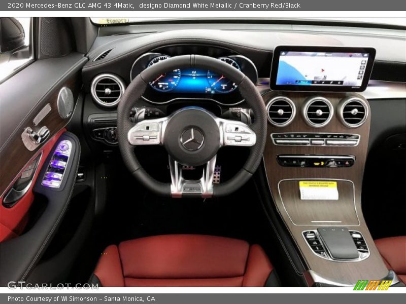 designo Diamond White Metallic / Cranberry Red/Black 2020 Mercedes-Benz GLC AMG 43 4Matic