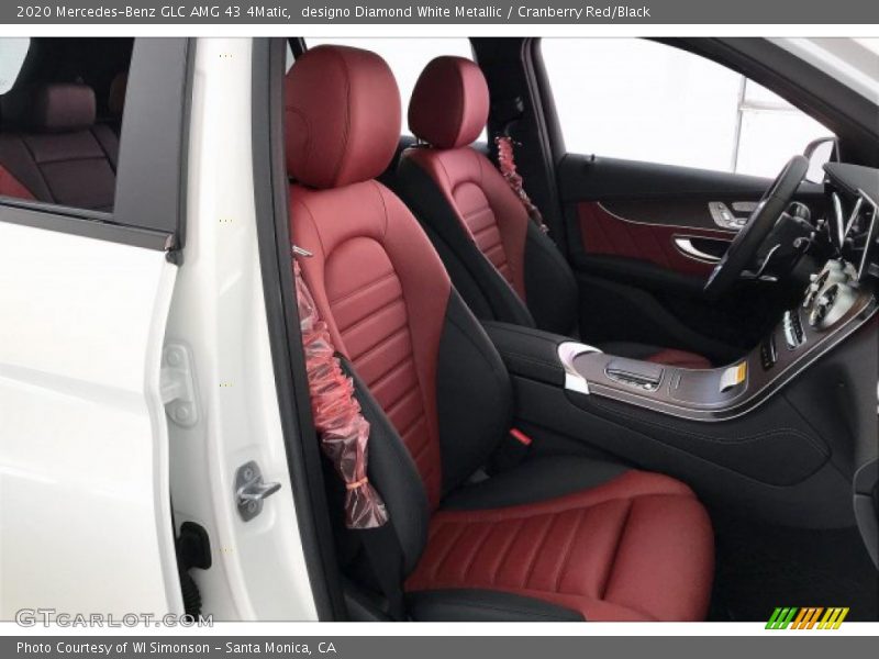 designo Diamond White Metallic / Cranberry Red/Black 2020 Mercedes-Benz GLC AMG 43 4Matic